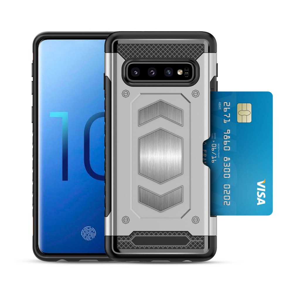 Wholesale Galaxy S10 Metallic Plate Case Work with Magnetic Holder
